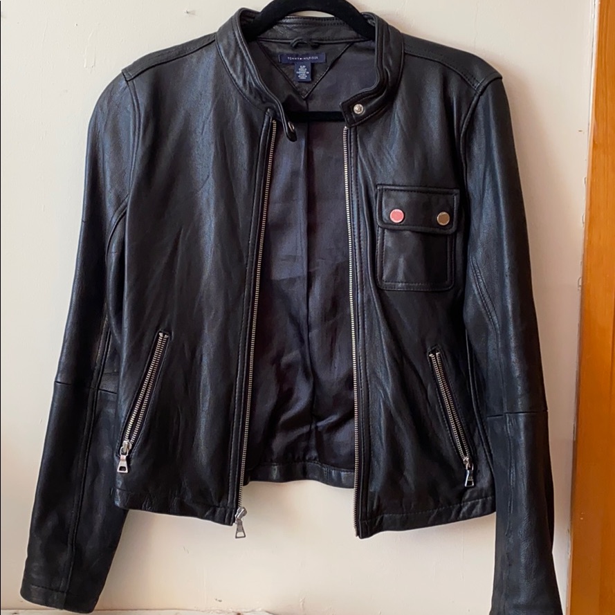 Tommy Hilfiger Leather Jacket Size S
